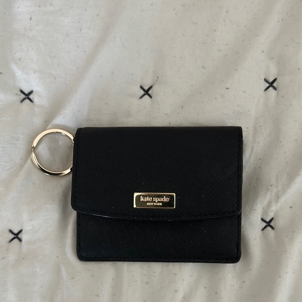 Kate Spade Black Wallet with Key Ring